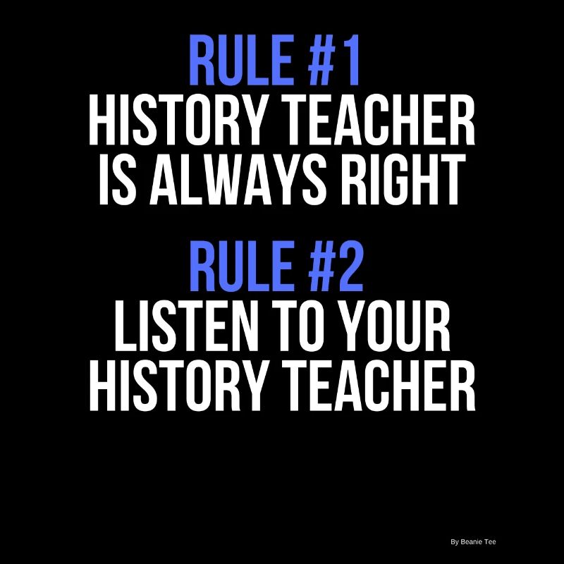 Règles de professeur d'histoire