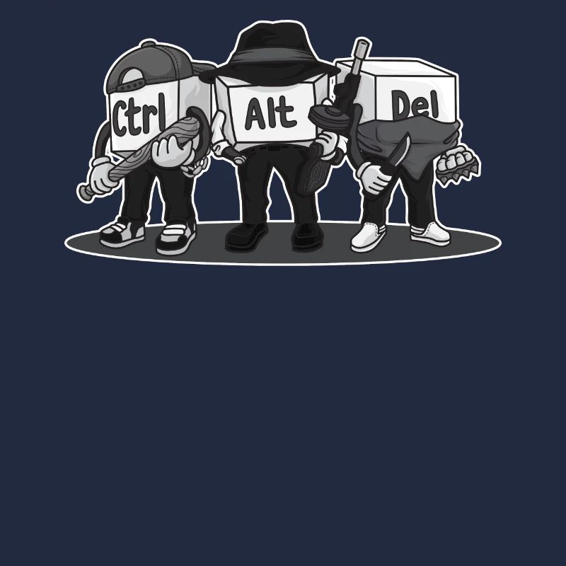 Ctrl Alt Del Computer Admin Nerd Geek Informatiker