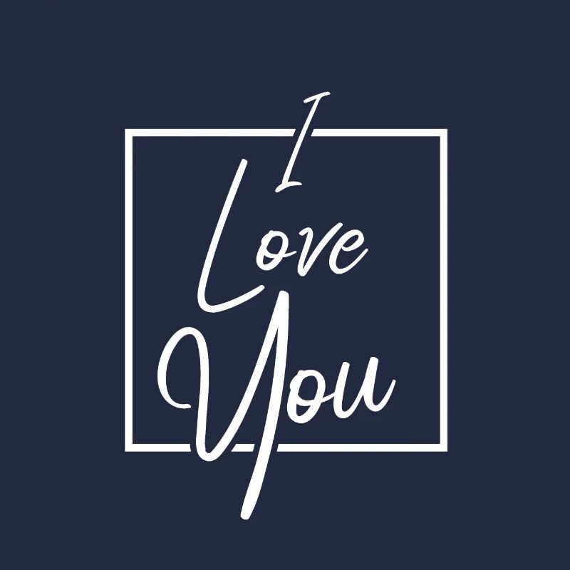 I Love You Frame Valentin