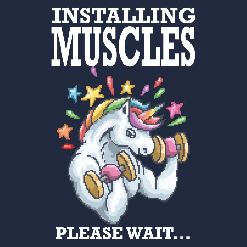 Installing Muscles Rainbow Einhorn Geschenk