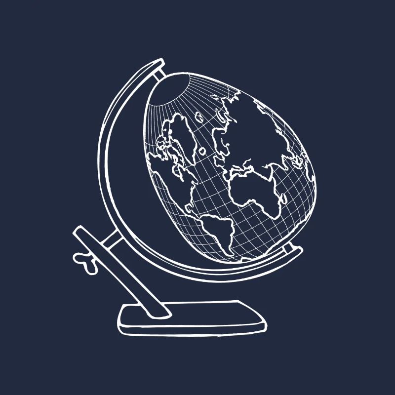 Globe en forme d'oeuf - globe comme un oeuf