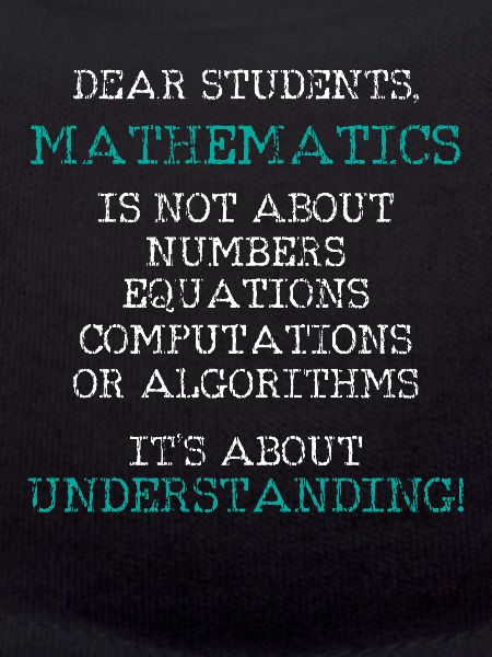 Math teacher letter student