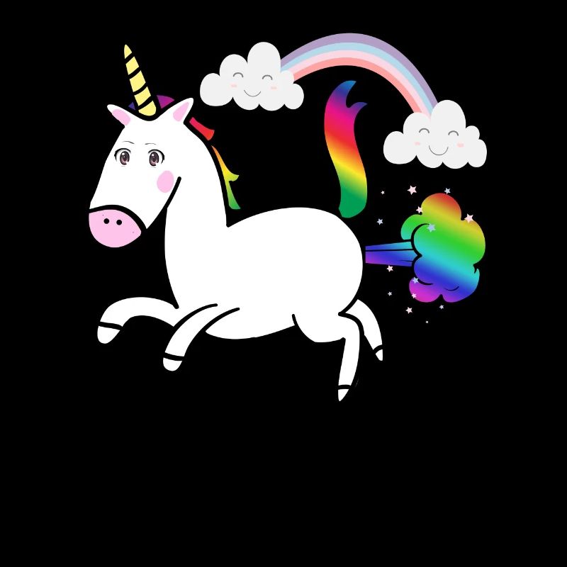 Licorne Pups Rainbow Unicorn Poo Cloud Rainbow Cloud