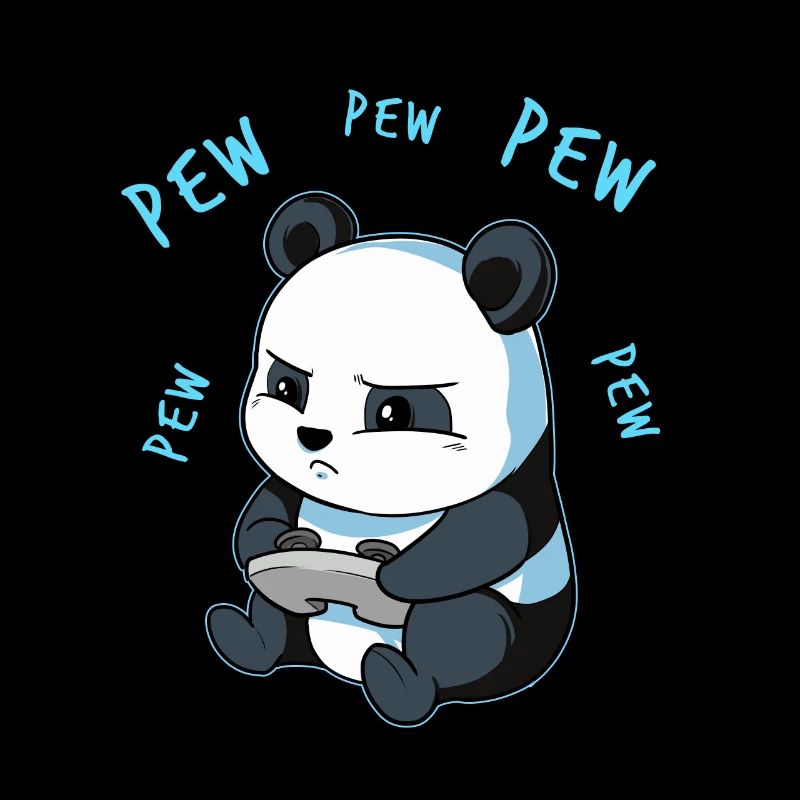 Gaming Panda Videospiel Computer Konsole Geschenk