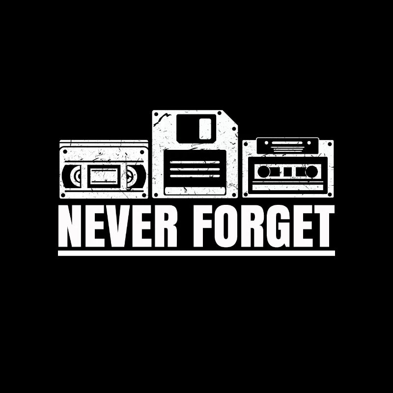 Nie vergessen Videocassette Diskette Kassette