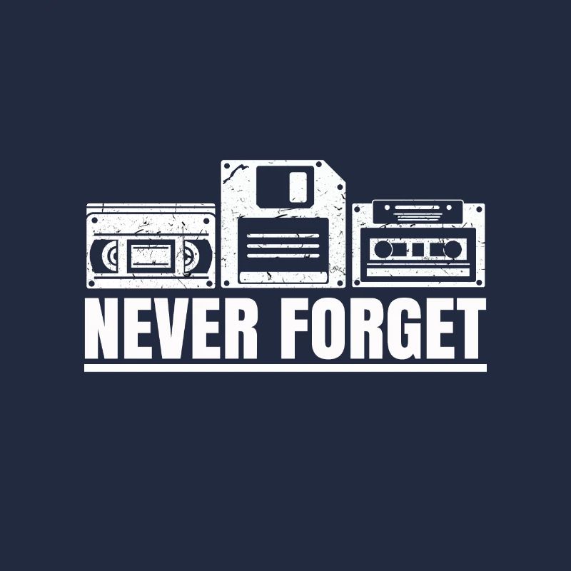 Nie vergessen Videocassette Diskette Kassette