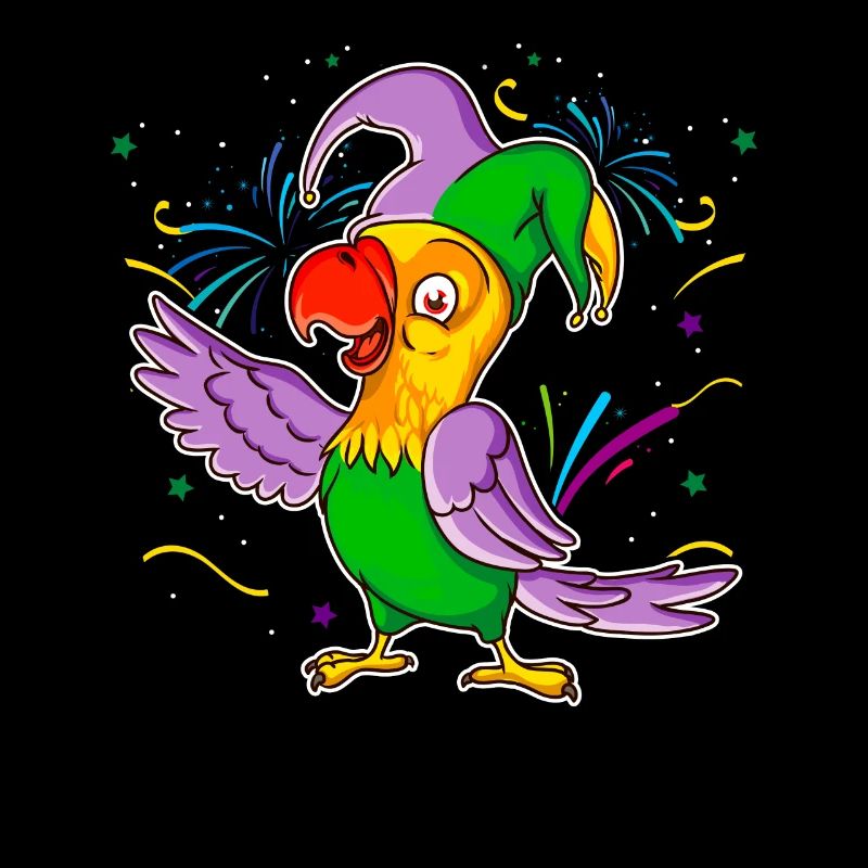 Carnaval carnaval de Mardi Gras Papagei cadeau