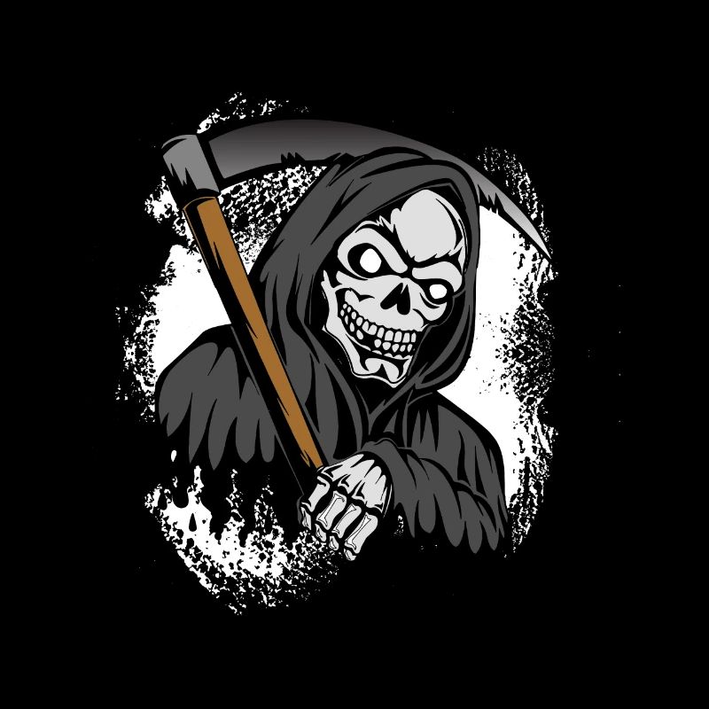 Sensemann mit Totenkopf
