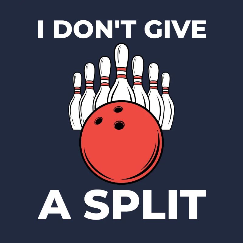 Conception de bowling drôle - je ne donne pas de séparation