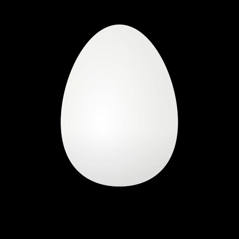 großes weißes Ei - Eier Egg Bio Rührei