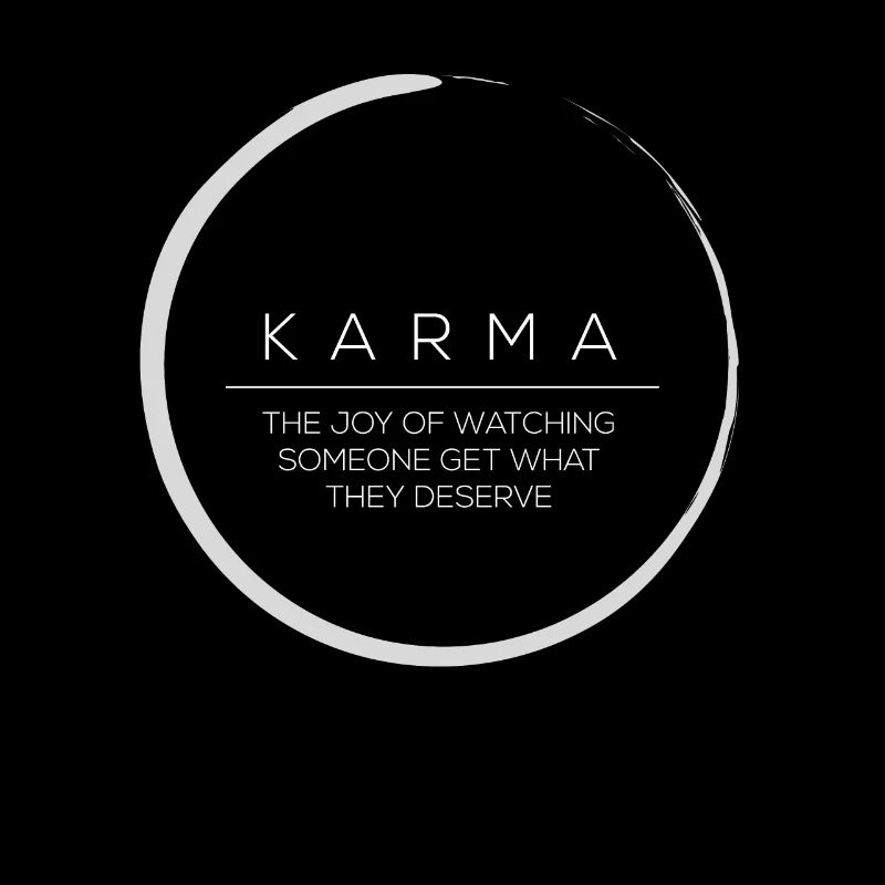 karma drôle conception chemise cercle bouddhisme zen