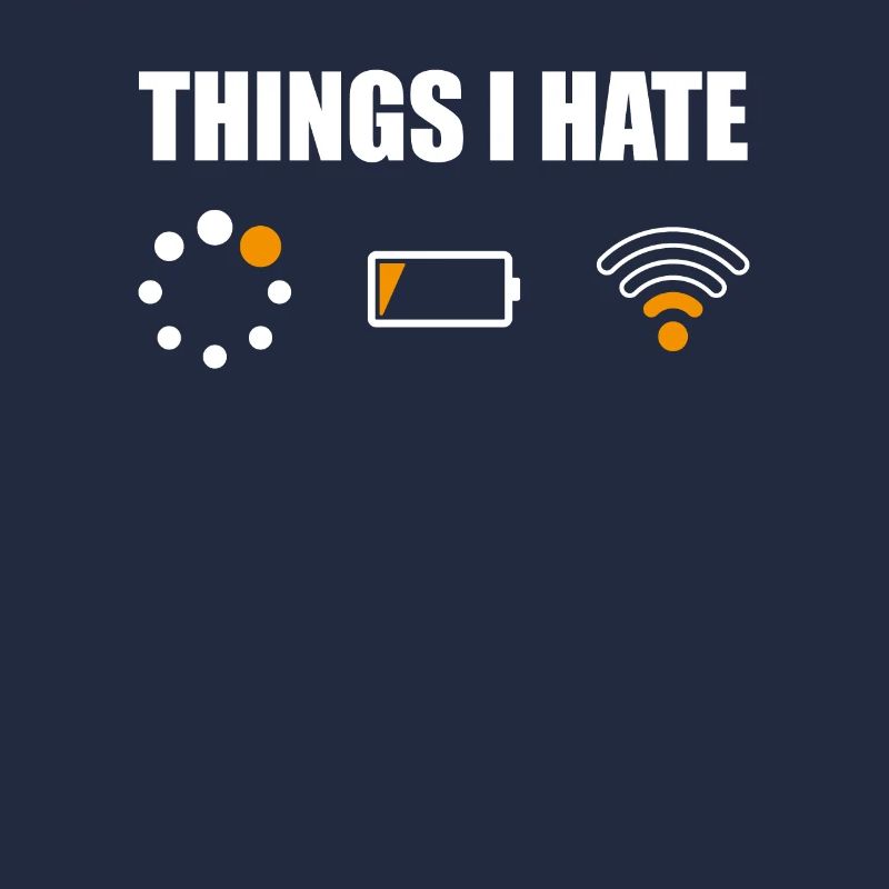 Lustig Computer Nerd Shirt Geek Dinge ich Hasse