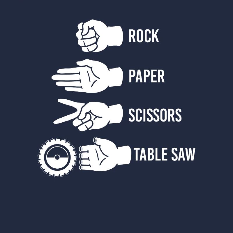 Ciseaux pierre papier menuisier menuisier