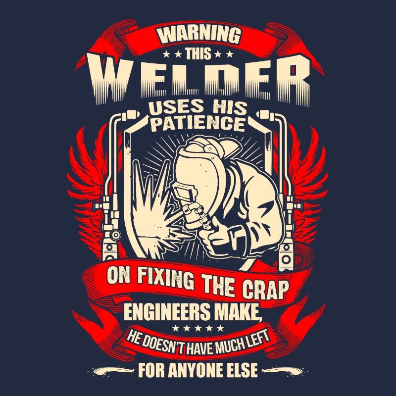 Warning patience locksmith welder gift