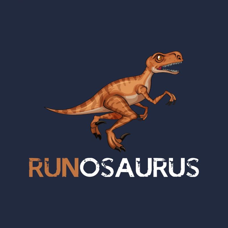 Running Dinosaur Gift Dino Funny