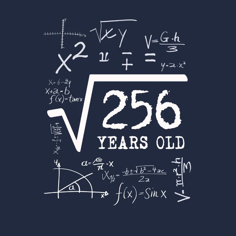 Anniversaire Math - Racine à partir de 256 ans