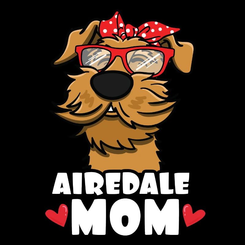 Airedale Hund Mutter Mama Hundebesitzer Geschenk