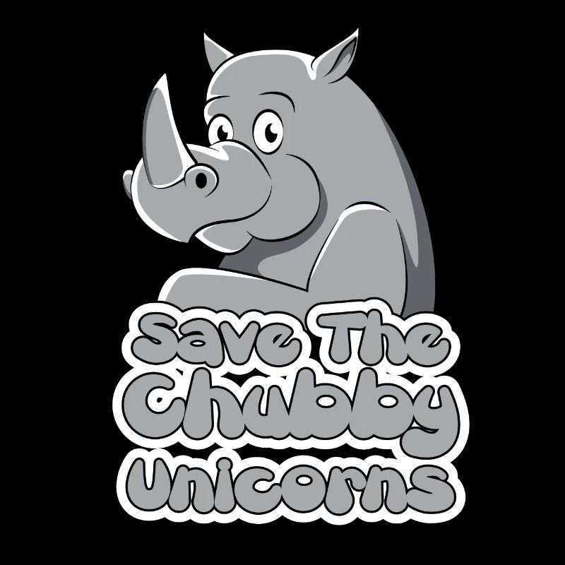 Nashorn Rhinozeros Rhino Chubby Einhorn Geschenk