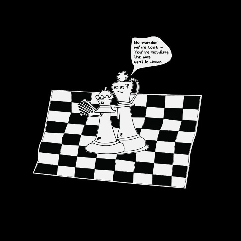 Pièces d'échecs drôles