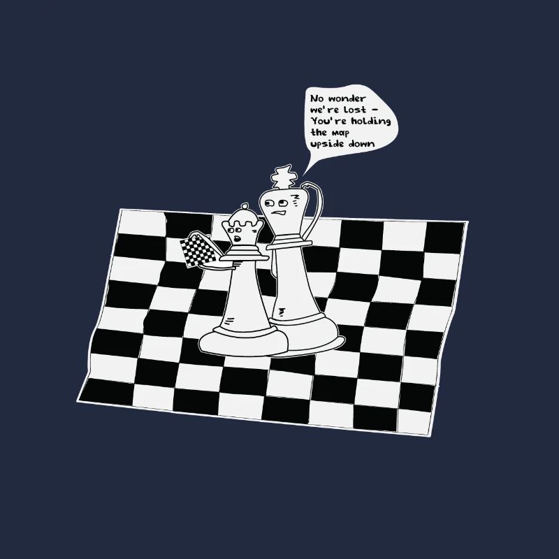Pièces d'échecs drôles