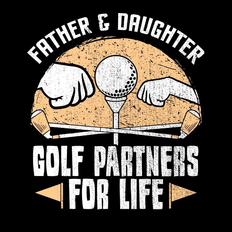 Golfen Golfer Golf Vater Tochter Geschenk