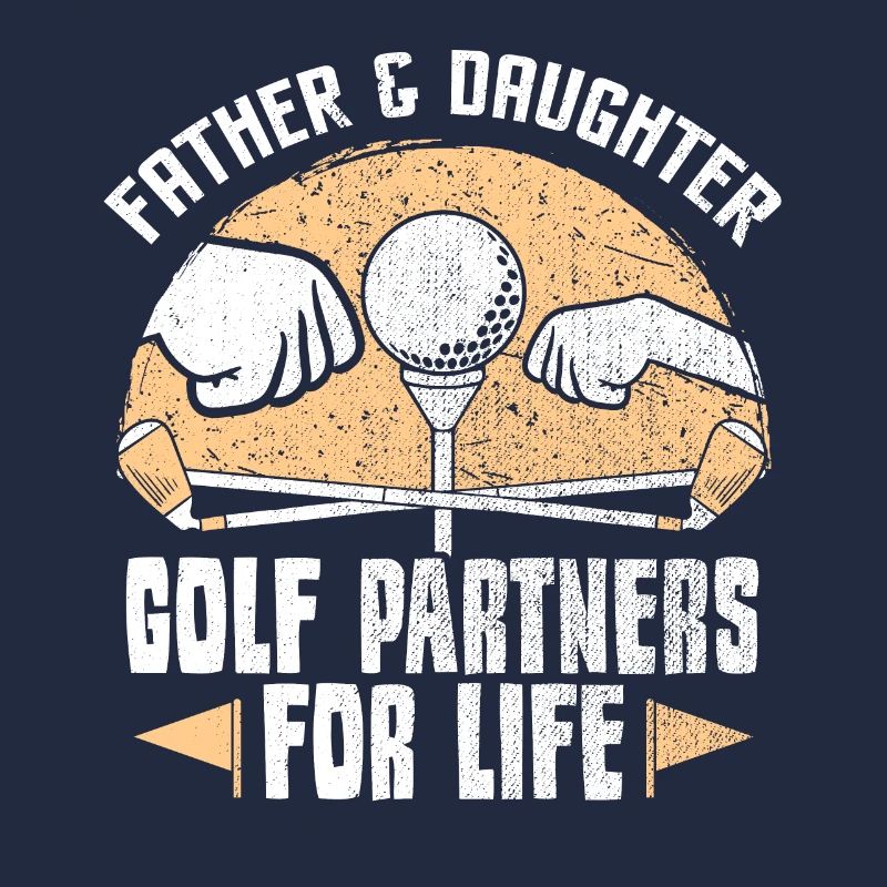 Golfen Golfer Golf Vater Tochter Geschenk