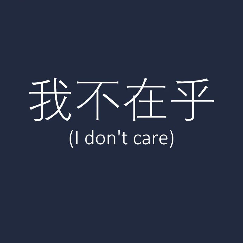 Chinese characters I do not care translated