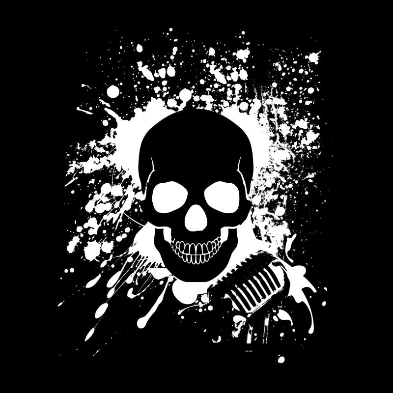 Skull Star Saenger Cool Skull talent de chant