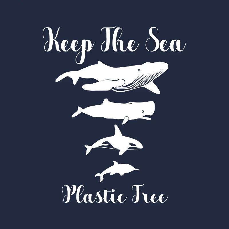 Keep The Sea Plastic Free Whale Dolphin Gift