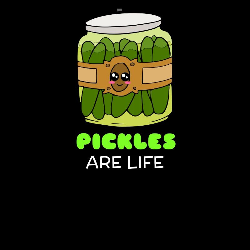 Les cornichons sont la vie mignon Pickle Pun