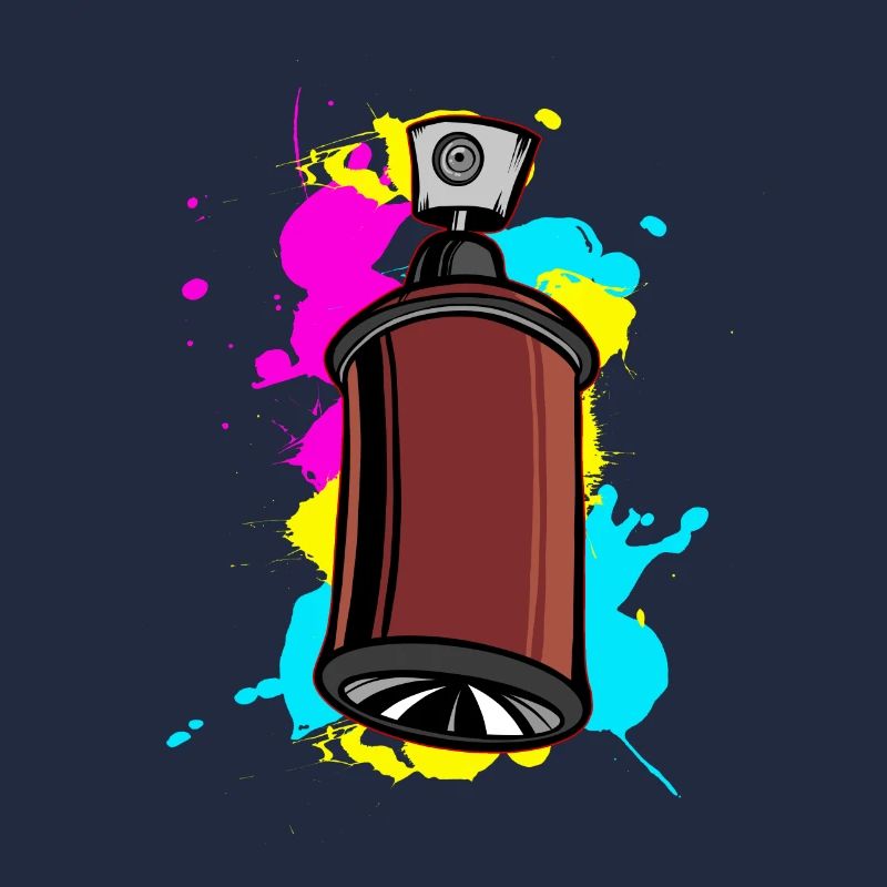 Spray de sommeil coloré avec design graffiti