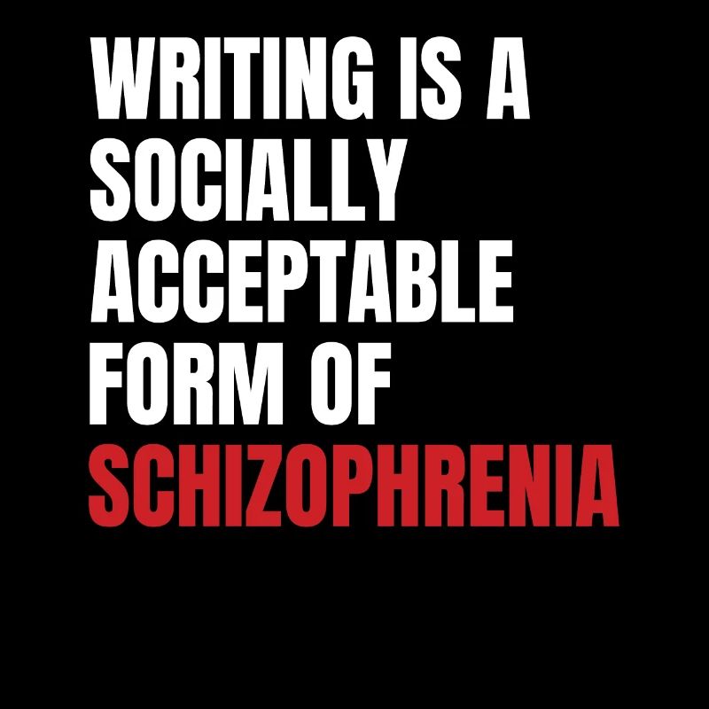 Schizophrenie Awareness TShirt Design Schreiben