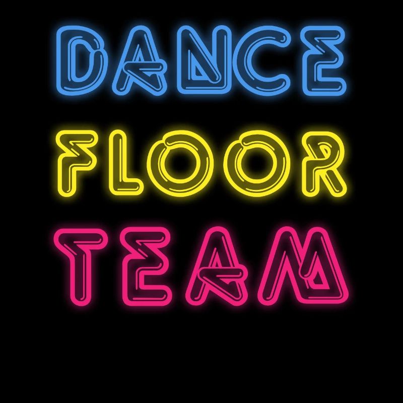 Dance Floor Team 80er Neon Disco Party