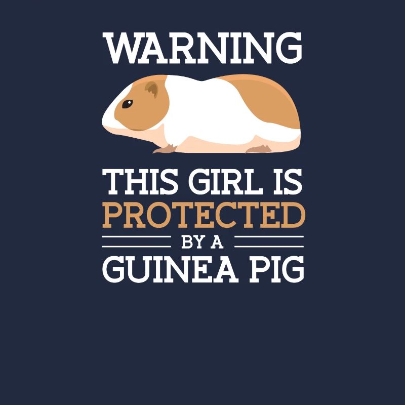 Fille est protégée par un cochon inde