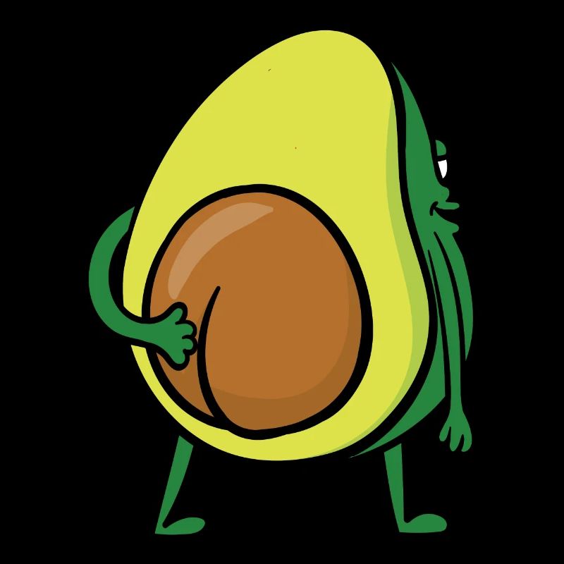 Avocado Hintern Po Popo Veganer Lustig Geschenk