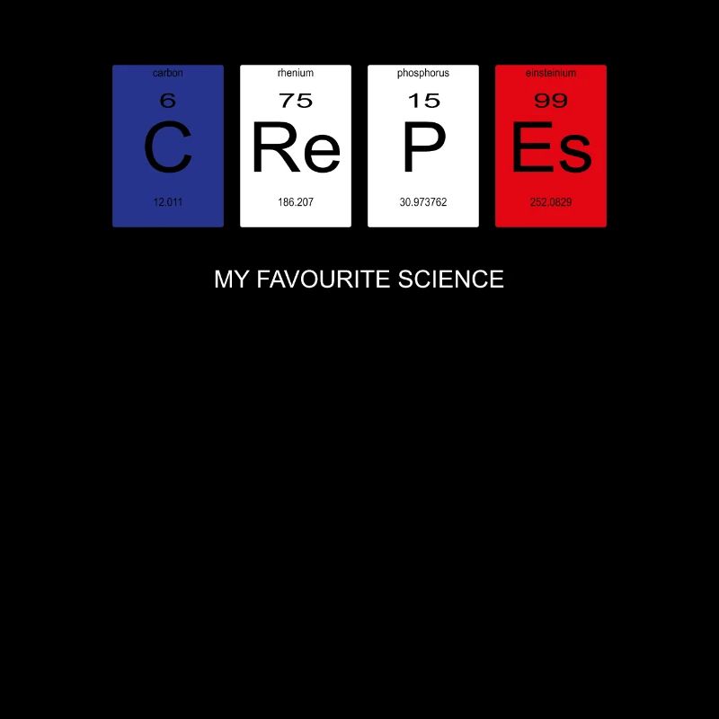 crepes Nerd Pfannkuchen Periodensystem Geschenk