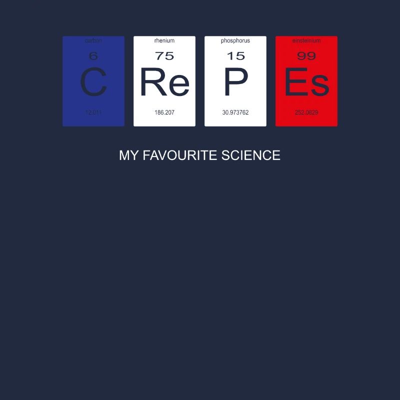 crepes Nerd Pfannkuchen Periodensystem Geschenk