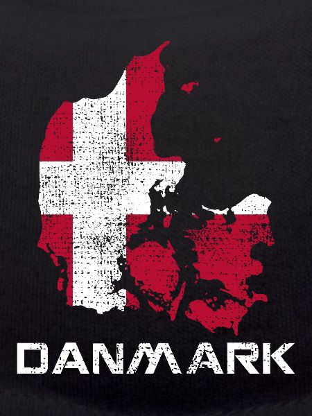 Denmark Danish Flag Map
