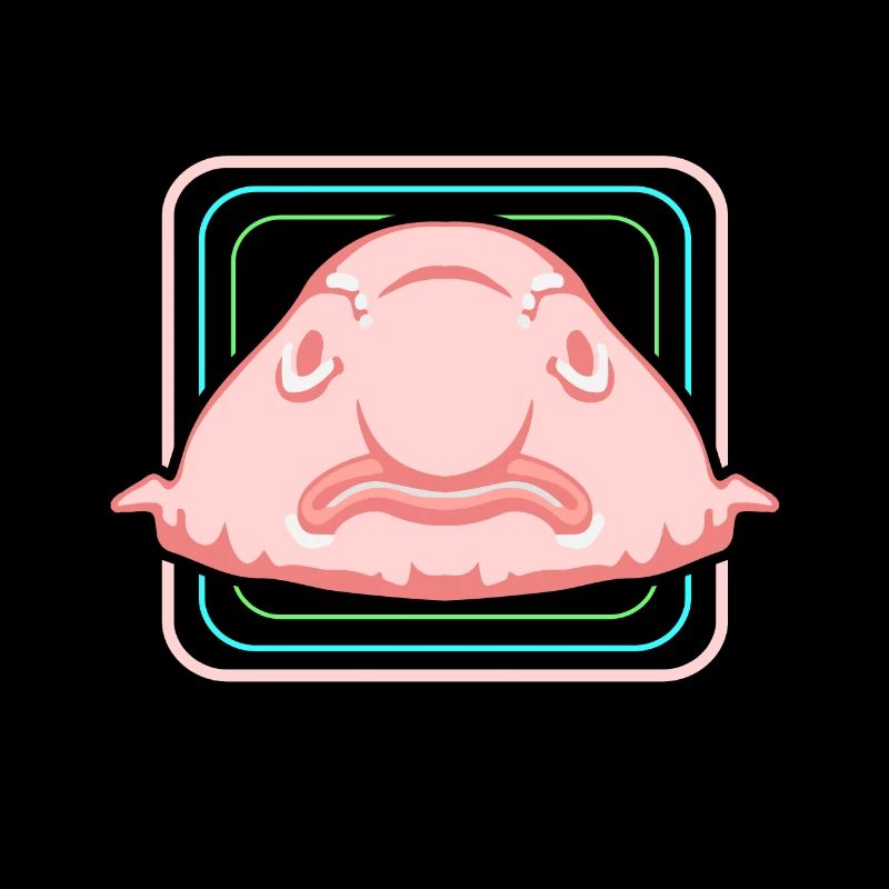Blobfisch Tiefsee Grumpy Introvertiert Geschenk