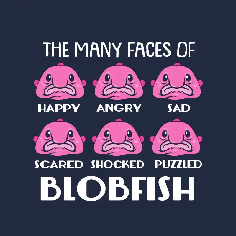 Blobfish Deep Sea Grumpy Cadeau introverti