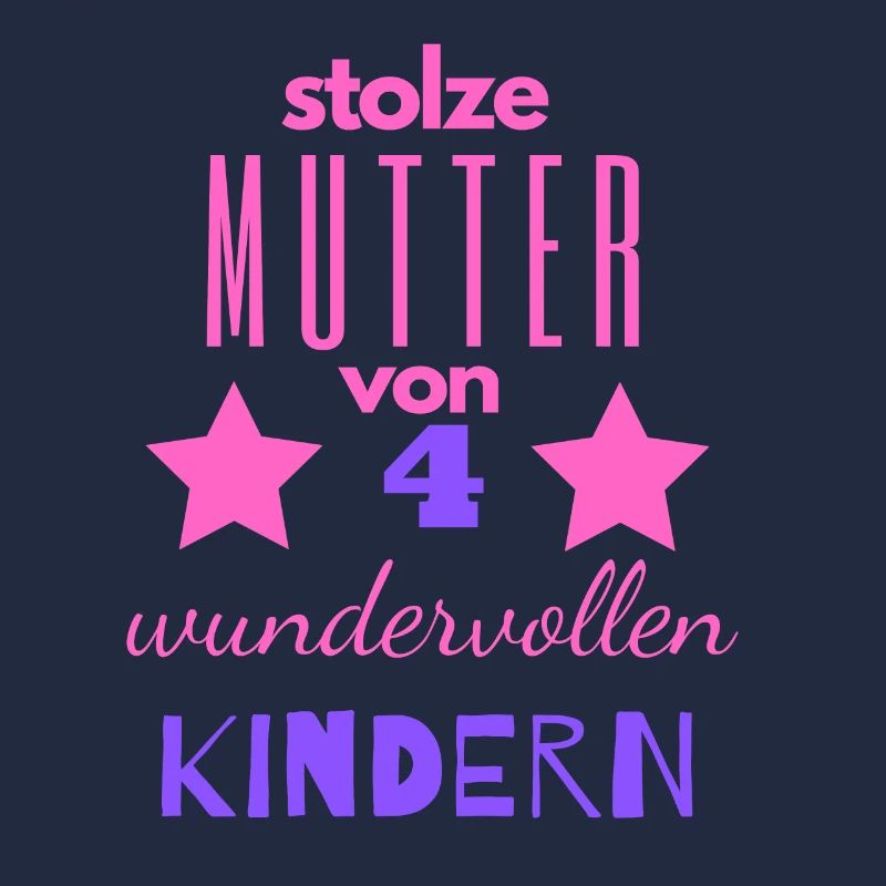 stolze Mutter von vier Kindern