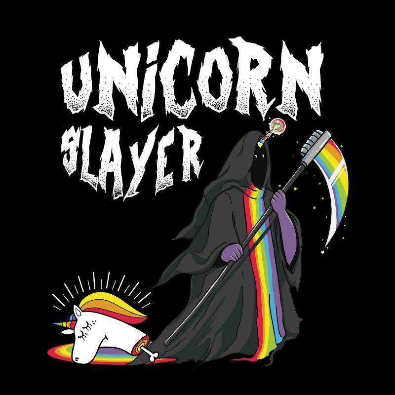 Conception drôle de Halloween de licorne - la mort de licorne