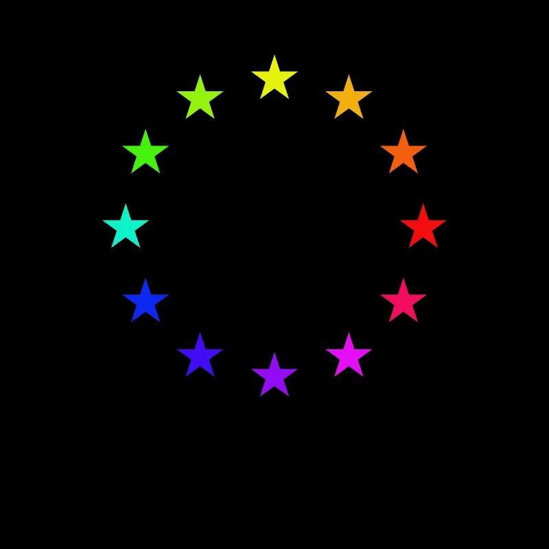 Europa EU Flage Regenbogen