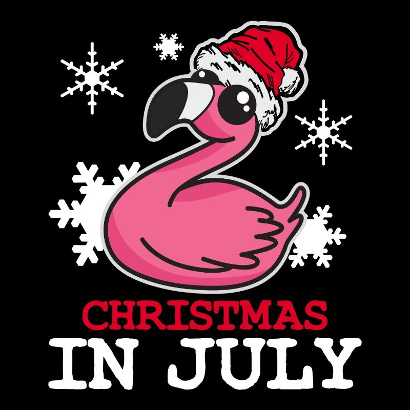 Flamingo Weihnachten im Juli