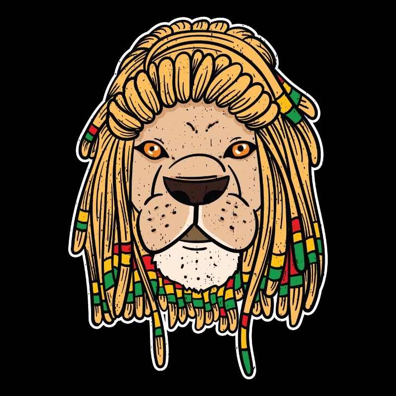 Cadeau Dreadlocks Lion Reggae Rasta Rastafari