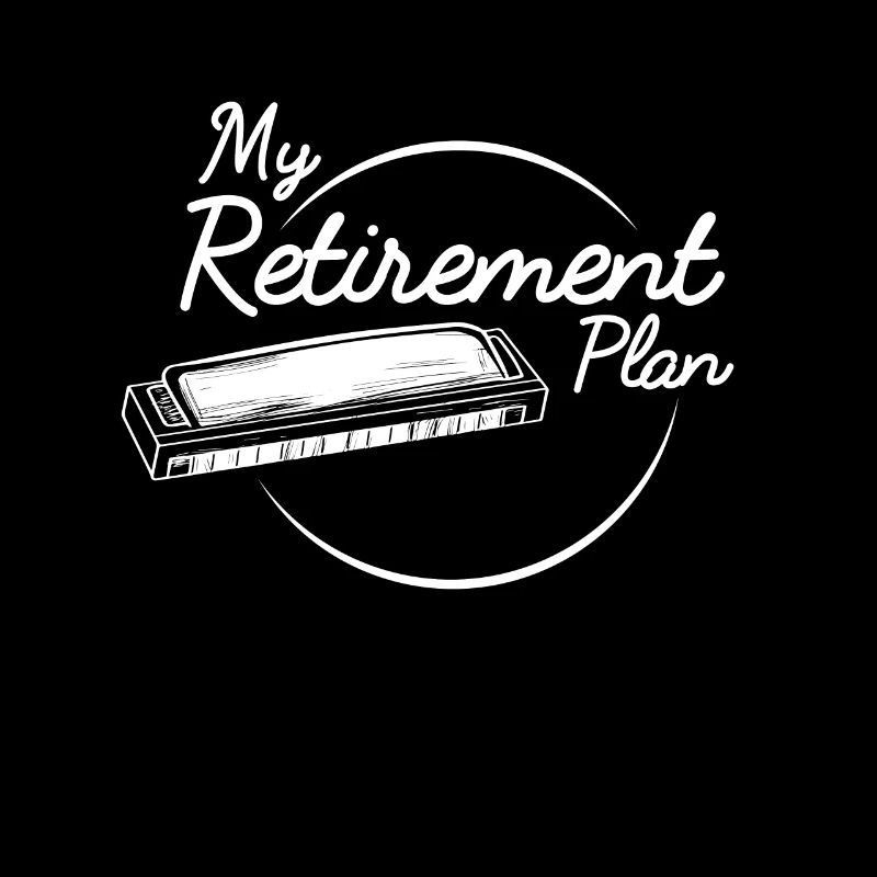 Harmonica Retirement Plan Musician Mouth Organ