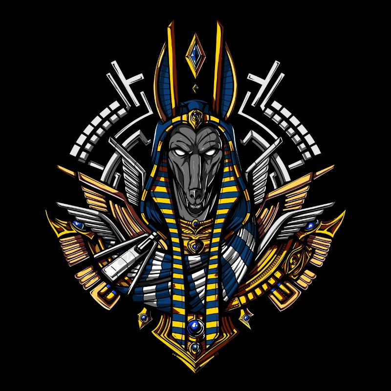 Dieu égyptien Anubis Ancient Wolf Pharaoh King