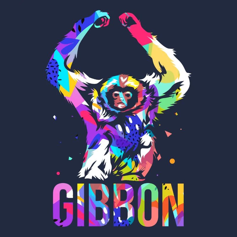 Cadeau polygone Gibbon