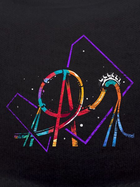 Achterbahn Polygon Geschenk