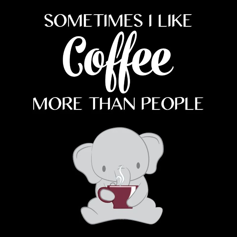 Éléphant éléphant - fan d'éléphant - café